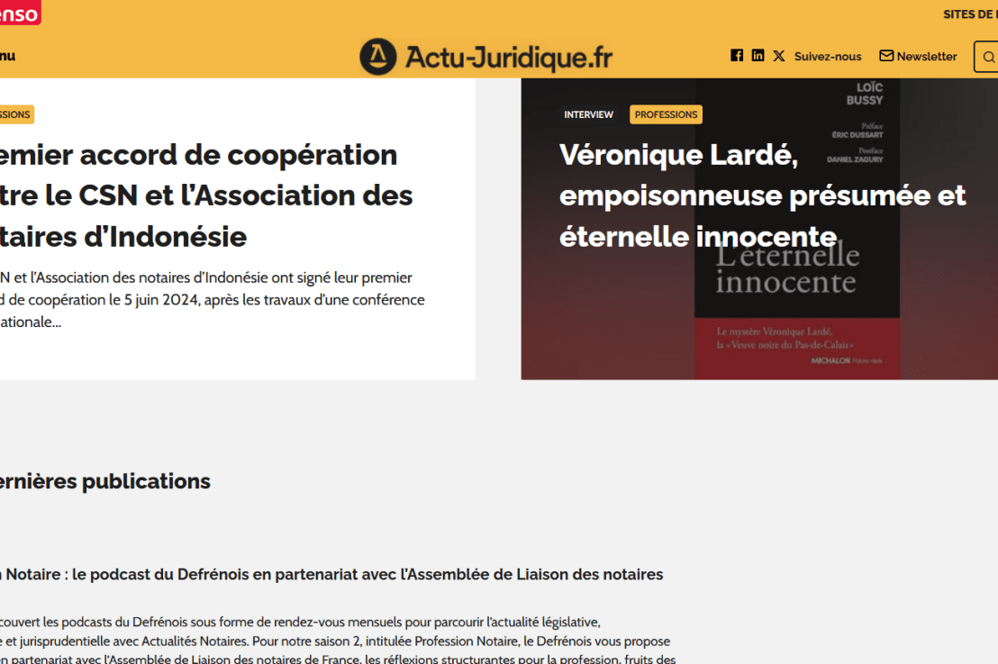 Tentatives d&rsquo;échanges avec le site actu-juridique.fr