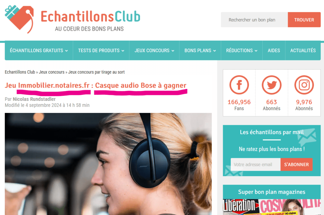 Quand les notaires raclent les fonds de tiroirs en offrant des casques&nbsp;audios…