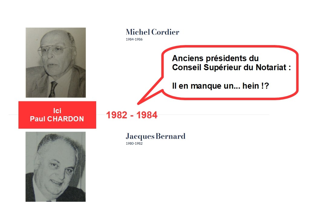 Après Paul Chardon, Alain Lambert, ancien président du Conseil Supérieur du Notariat, sera-t-il lui aussi rayé de la liste des anciens&nbsp;présidents?